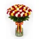 101 multi-colored roses