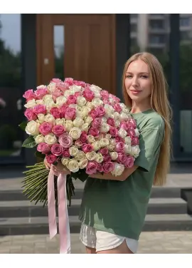 101 delicate roses "Dnipro morning"