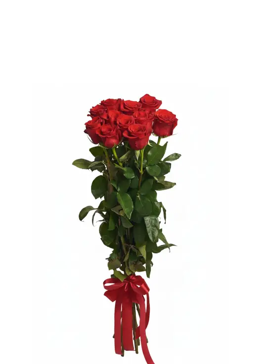 11-rose bouquet: red roses “Grand Prix”