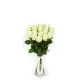 Bouquet of 15 White Roses Avalanche