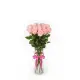 15-rose bouquet: pink roses “Jumilia”