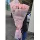 15-rose bouquet: tall pink roses “Be Sweet”