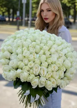 151 White Rose - Bouquet "Snow White"