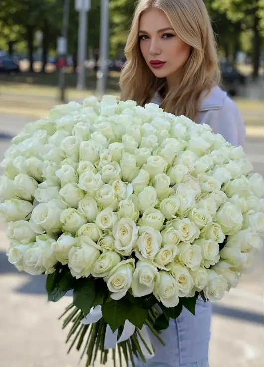 151 White Rose - Bouquet "Snow White"