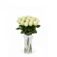 Bouquet of 19 white roses