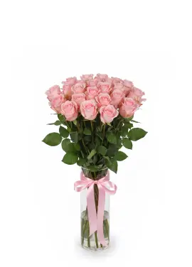 19-rose bouquet: pink roses “Jumilia”