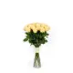 25-rose bouquet: peach roses “Peach Avalanche”