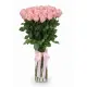 25-rose bouquet: tall pink roses “Be Sweet”