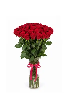 35-rose bouquet: red roses “Prestige”
