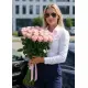 35-rose bouquet: pink roses “Jumilia”
