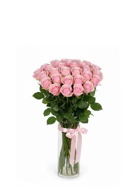 35-rose bouquet: pink roses “Jumilia”