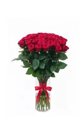 45-rose bouquet: red roses “Prestige”