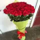 45-rose bouquet: long-stem red roses “Explorer”