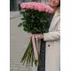 45-rose bouquet: tall pink roses “Be Sweet”