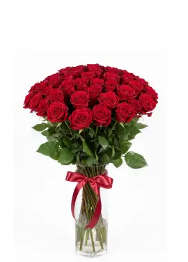 51-rose bouquet: red roses “Prestige”