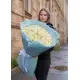 51 white roses in a bouquet