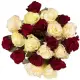 Red and white roses