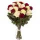 Red and white roses