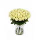 75-rose bouquet: white roses “Avalanche”
