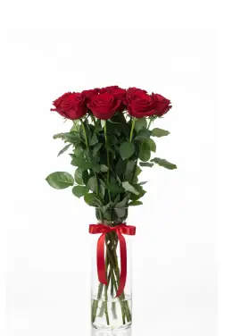 9-rose bouquet: red roses “Grand Prix”