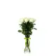 9-rose bouquet: white roses “Avalanche”