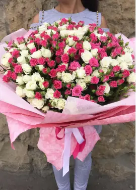 Bushed mix roses Dnipro
