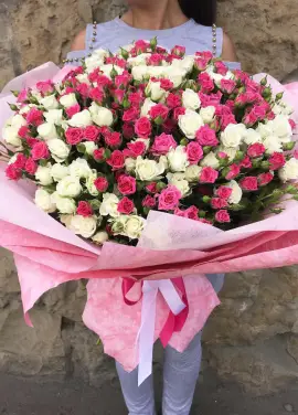 Bushed mix roses Dnipro