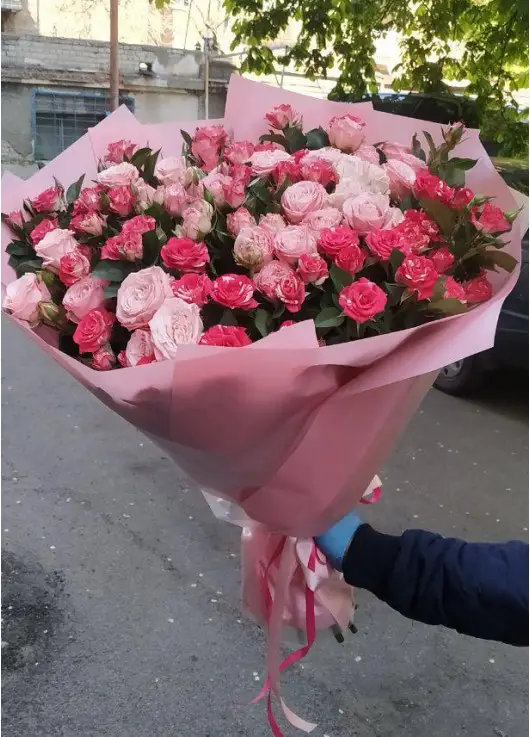 Bushed mix roses Dnipro