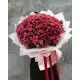 Shrub peony rose "Bubbles" in a bouquette