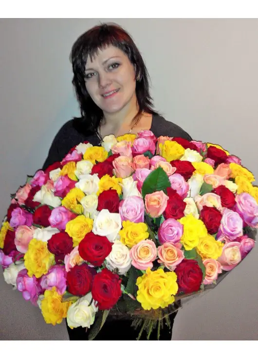 101 multi-colored roses 101 multi-colored roses