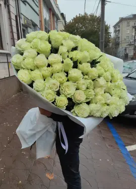 101 white roses