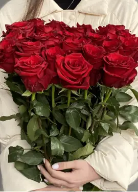 19 royal roses of large imported roses