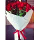 Roses in newspaper