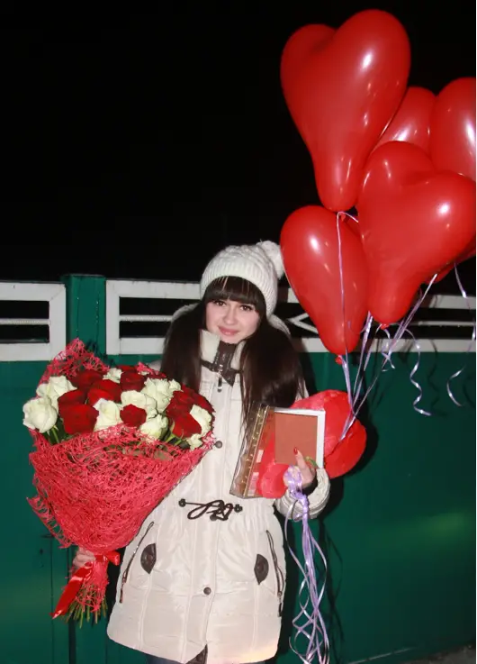 Red and white roses