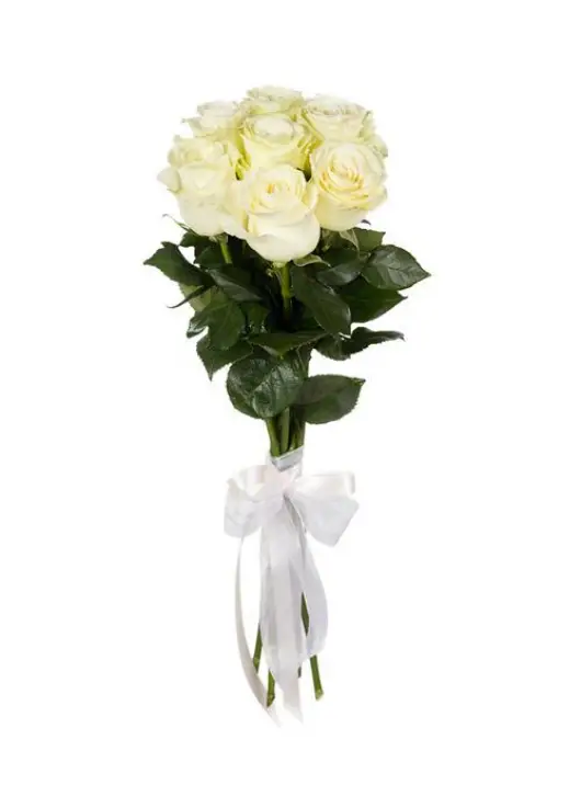 White roses bouquet "Snowball"