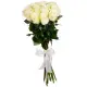 White roses bouquet "Snowball"