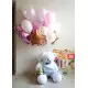 For my love set: teddy bear, roses baloons For my love set: teddy bear, roses baloons