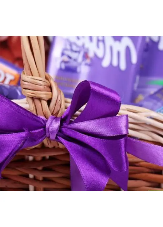 Milka chocolate basket