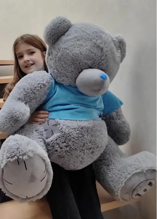 A huge teddy bear
