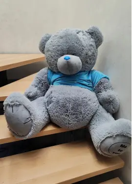 A huge teddy bear
