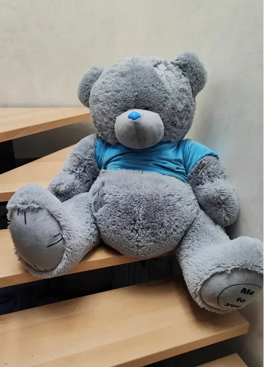 A huge teddy bear