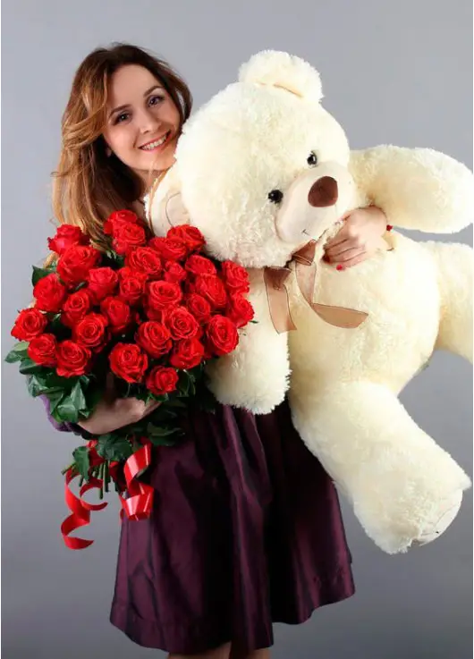 19 roses + big bear 19 roses + big bear