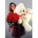 19 roses + big bear 19 roses + big bear