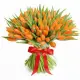 Bouquet of 101 orange tulips (imported, Netherlands)