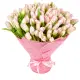 Bouquet  pink tulips