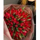 Bouquet of 101 red tulips (imported, Netherlands)