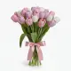 Bouquet of 15 tender tulips (imported, Netherlands)