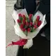 Bouquet of 15 red tulips (import, Holland)