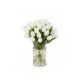 Bouquet of 19 white tulips (imported, Netherlands)