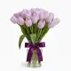Bouquet of 21 lilac tulips (imported, Netherlands)